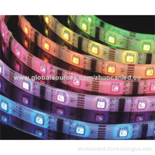 LED flexible strip, ws2801, SMD5050, waterproof